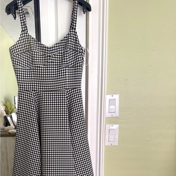NWT Michael Khors Gingham wool dress - Picture 2 of 8